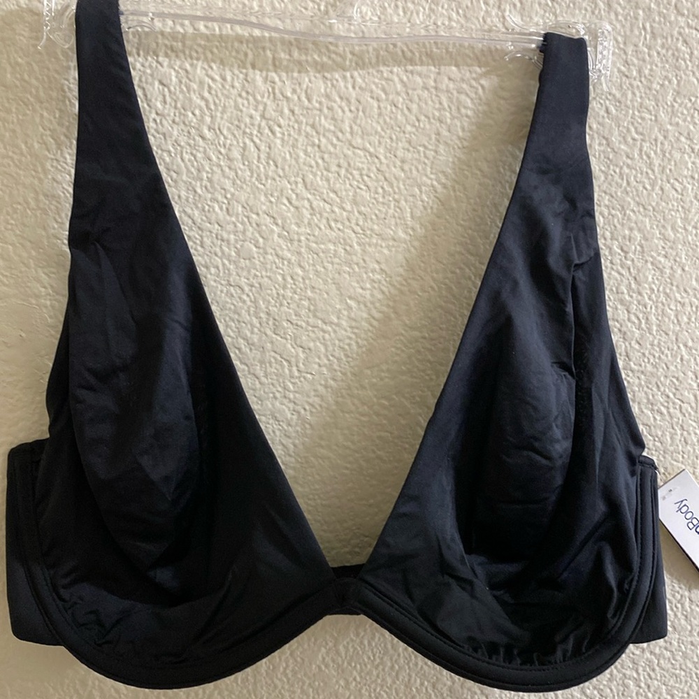GapBody NWT Black everyday‎ Unlined Built-Up Bra 34DD